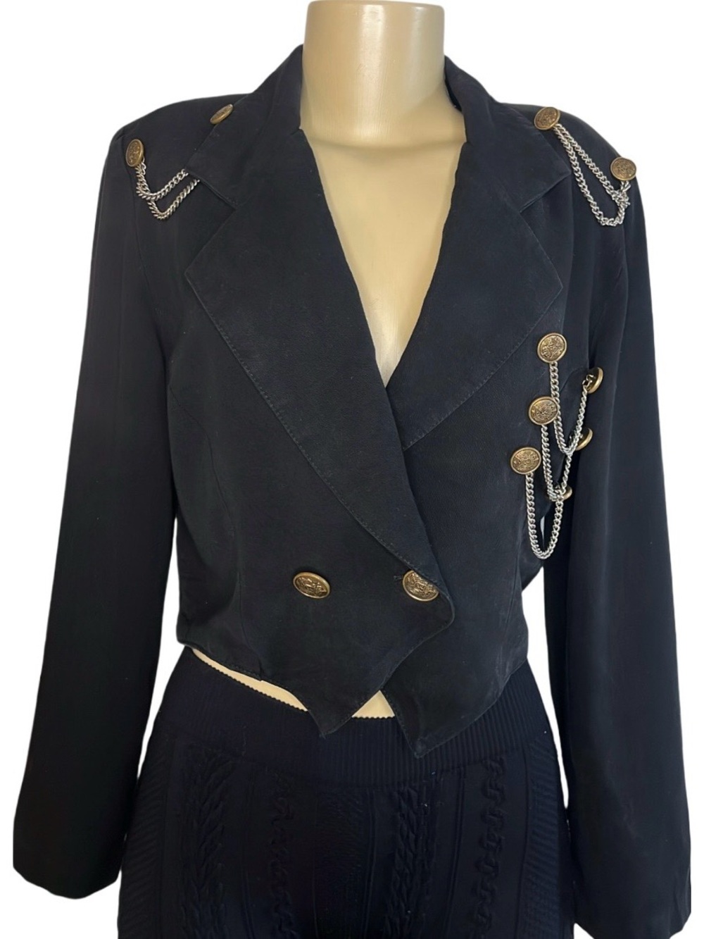 Vintage 80s Contempo Cropped Chain Jacket